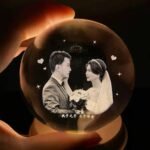 Warm Light Crystal Globe Rotating Music Box - Image 2