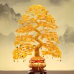 Golden Pine Tree Decorative Ornament - Image 3
