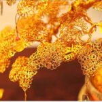 Golden Pine Tree Decorative Ornament - Image 8