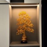 Golden Pine Tree Decorative Ornament - Image 9