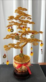 Golden Pine Tree Decorative Ornament - Image 19