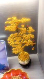 Golden Pine Tree Decorative Ornament - Image 26